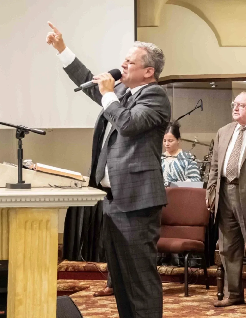 Presentation of the Bible during the installation service at Fortress of Truth Apostolic Church in Visalia, California
